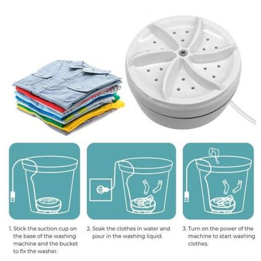Generic Mini Portable USB Washing Machine - image 2