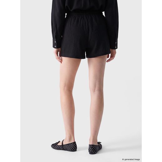LC Waikiki Elastic Waist Muslin Women's Shorts - image 4