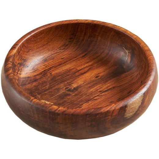 Generic  Handmade Wood Bowl 100% Natural Color Olive Oil Treated Hot Cold All Use Different Sizes (25cm) - image 2