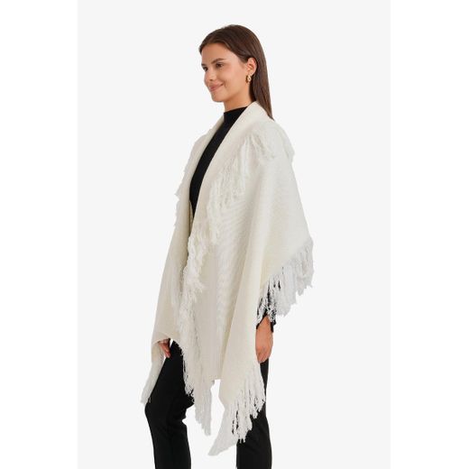 Carina Fringed Knit Scarf - image 3