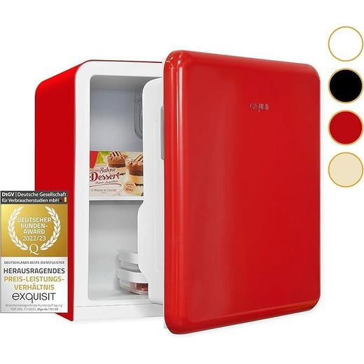 exquisit Mini Fridge CKB45-0-031F RED Compact Net capacity: 47 L Temperature control