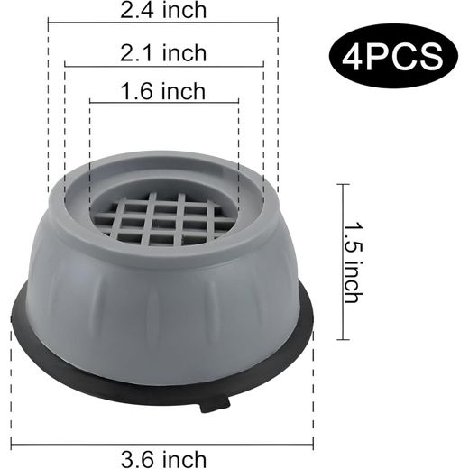 Generic Appliance Grip Feet - 4 Feet Anti Vibration Rubber Feet for Washing Machines, Dryers, Dishwashers, Refrigerators, Furniture, Safety and Performance (8cm) - image 4