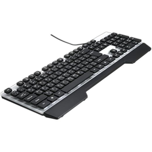 Generic Keyboard ZERO RGB LED Electronics ZR-2030 USB Keyboard, Elegant design, Silent Keys Wired Rainbow Gaming Keyboard English & Arabic, Strucre anti water-sprinkling, Multi-Light Gaming (Black, ZR-2030) - image 2
