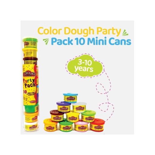 A set of 10 pieces in assorted colors for children aged 3 and up. It fosters creativity and develops fine motor skills through modeling with the molds. Safe, easy to clean, and perfect for children to explore independently.