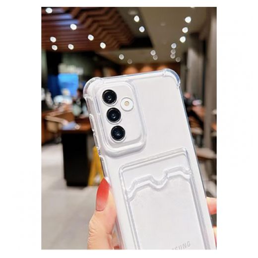 Generic A14 Case Protective Case With Card Slot, Transparent TPU Silicone Cell Phone Case, Slim Soft Shockproof Wallet Case, Suitable ForA14 (It Has A Slot For Easy Exit Of The Visa). - image 2