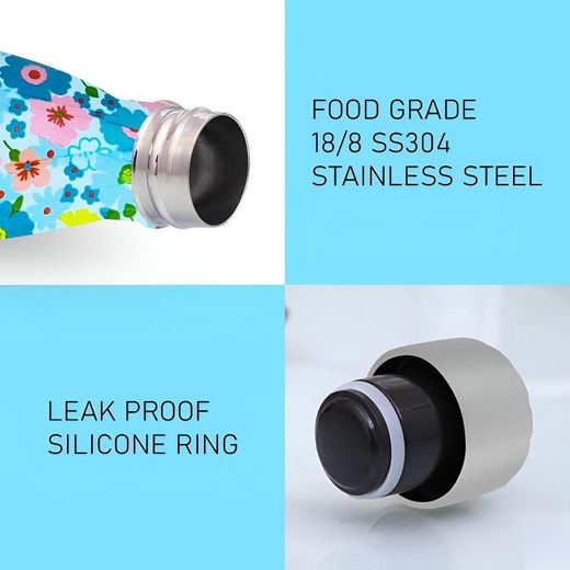 Generic BPA-Free Flask - Durable double-walled stainless steel vacuum bottle, 18-8 food grade, keeps liquids hot or cold for hours, simple to clean, modern look - image 3