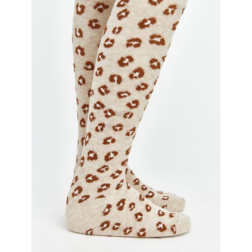 LC Waikiki Leopard Print Girl's Tights 2 Pack - image 2