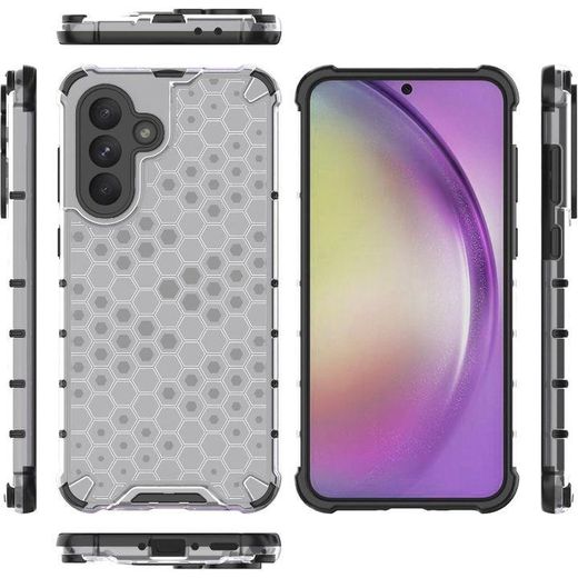 Generic Case For Samsung Galaxy A36 5G&Samsung Galaxy A56 5G, Honeycomb Design Drop Protection, Ultra Thin TPU + PC Transparent Silicone Protective Case, Shockproof Cover (Clear) - image 3