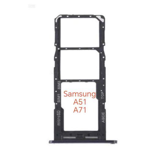 SIM Card Tray Holder Slot Replacement Compatible with Samsung Galaxy A13 - Dual SIM + MicroSD SAM A51 . A71