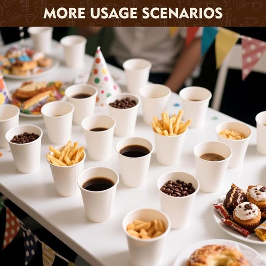 Generic 3 oz 300 Paper Cups, Disposable Bathroom Cups 3 oz Paper, Espresso Cups, Small Paper Cups, White Paper Cups 3 oz Mouthwash for Bathroom, Picnic and BBQ - image 2