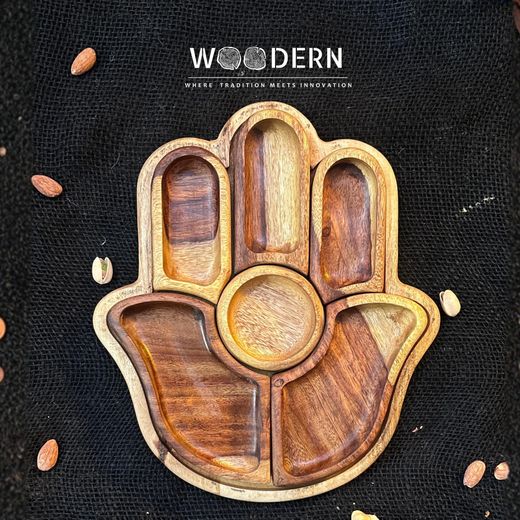 Woodern  Hand Snack Tray