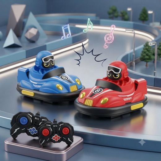 Generic Music Crash RC Bumper Car Set