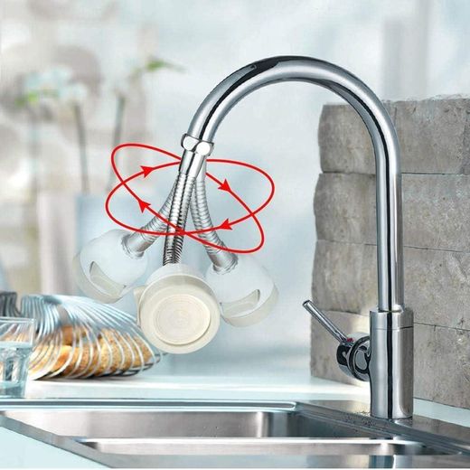 Generic Metal and plastic shower faucet adapter (360-degree swivel faucet connector for spraying and anti-splash faucet filter) - image 2