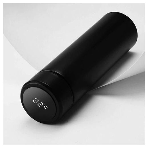 Generic ترمس حراري مع شاشة عرض درجة الحرارة - 500 مل - أسود - image 2