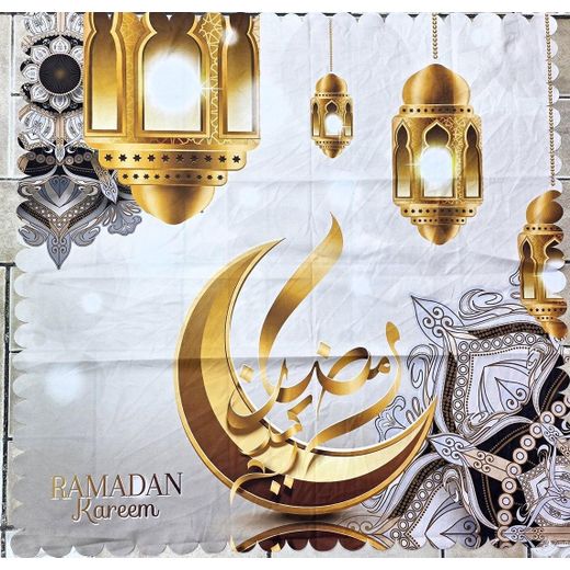 Generic Square Tablecloth - Velvet Material, 3D Digital Print - Size: 90cm x 90cm - image 2