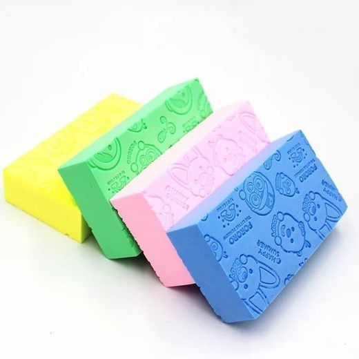 Generic Soft Bath Sponge for Babies and Adults – Gentle Exfoliating Body and Face Cleansing Sponge – Reusable Bath Scrubber for Daily Skin Care – Assorted Colors