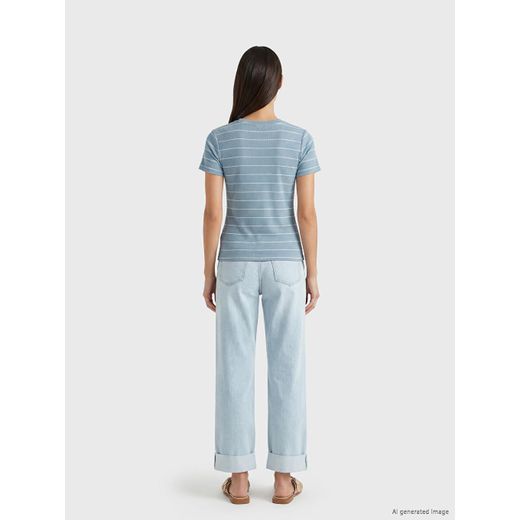 LC Waikiki Striped Women's Ribbed T-Shirt - image 4