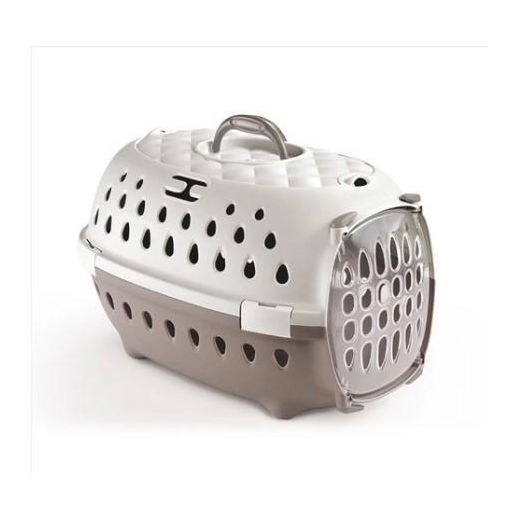 Stefanplast White & Gray Pet Carrier Crate (50x34.5x31.6cm)