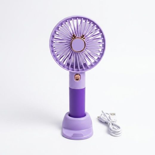 Generic Portable Rechargeable Handheld Mini Fan with Desktop Stand – USB Charging - image 3