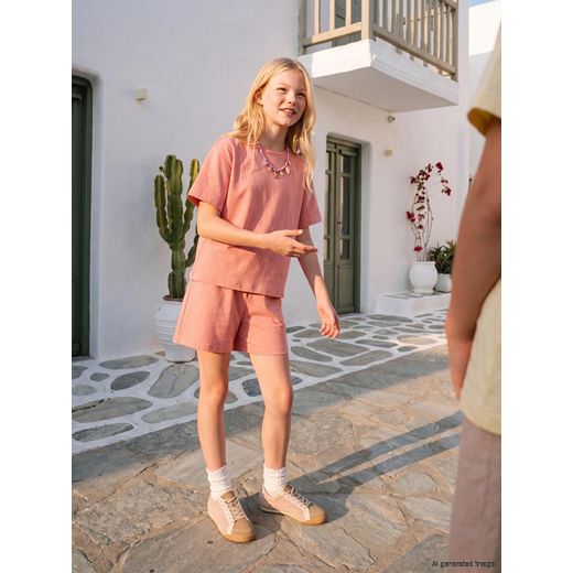 LC Waikiki Girl's T-Shirt And Shorts