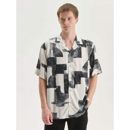 LC Waikiki Regular Fit Short Sleeve Patterned Men's Shirt