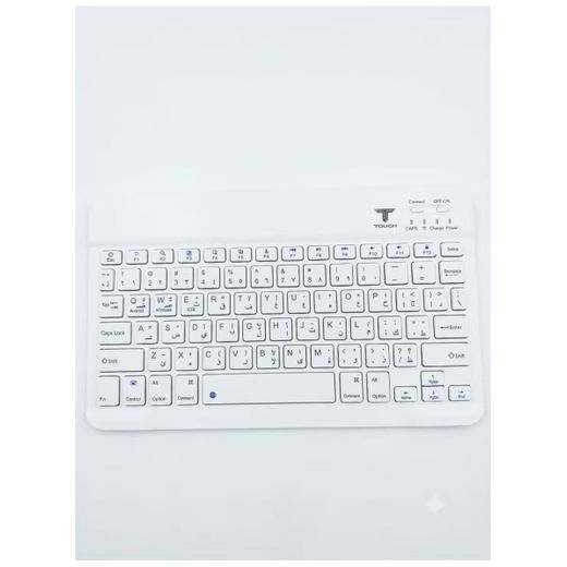 Touch QS-1010 Mini Bluetooth Wireless Keyboard for Android & iOS - White