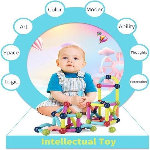 Generic Balls and Rods Set - 64 PCS Educational STEM Toy - image 4