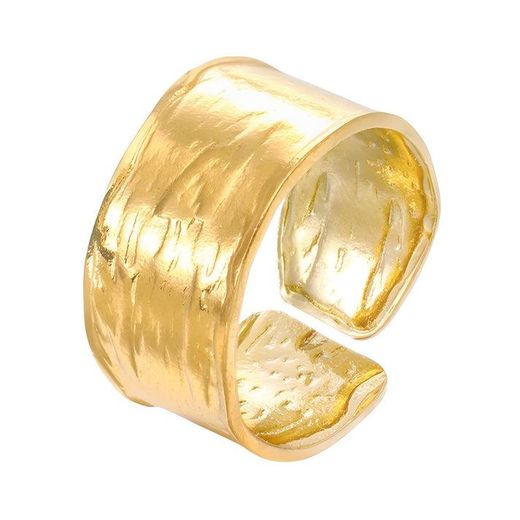 Generic Ring Summer Breeze Stainless Steel 18k Gold Plated Women Valentine's Day - Adjustable