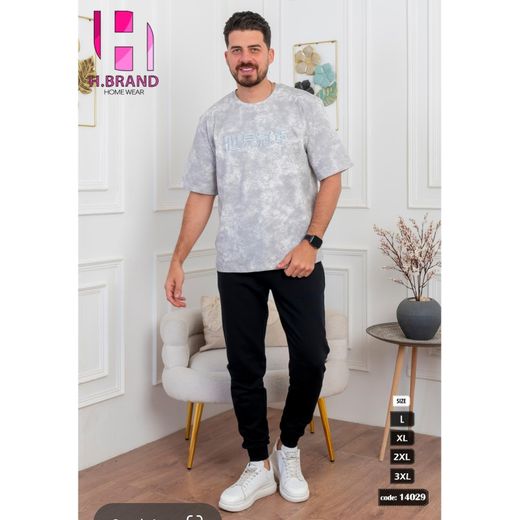 H.Brand Oversized Cotton Tracksuits for Men - Multicolore - image 2