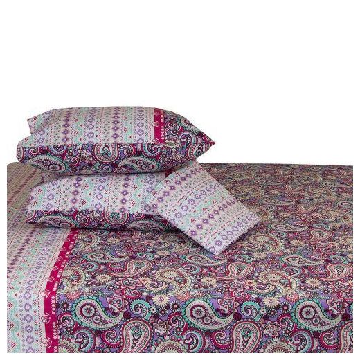 Family Bed Flat Bed sheet Set 100% Cotton 3 pieces size 180 x 250 cm Model 1010 - image 2