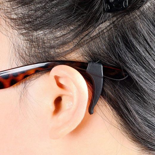 Generic 4 Pairs Silicone Anti-slip Holder for Eyeglass Ear Hook Grip Temple Tip Holder for Eyewear Kids Adults and Sports Eyewear Retainer Set - image 4