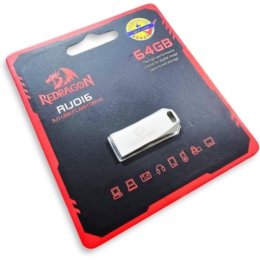 Redragon Flash Drive RU016 3.0 USB DRIVE 64GB high performance for digital image and storage - image 3
