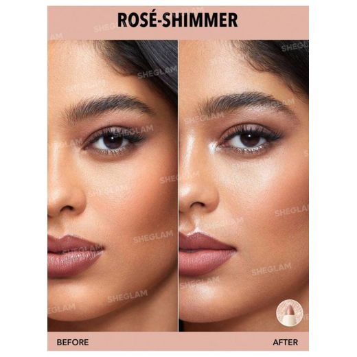 Generic SHEGLAM Big N' Bright Eye Pencil-RosÃ© Highlighter Pen Shimmer Multi-Use Pigment Glow Face Makeup RosÃ© - image 2