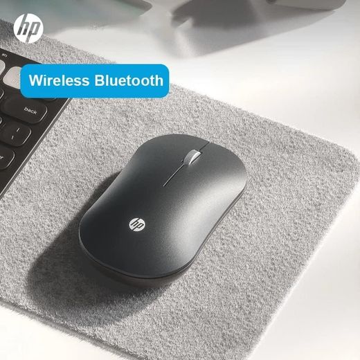 Hp ماوس لاسلكي DM10 – وضع مزدوج (بلوتوث وتردد 2.4 جيجاهرتز) – دقة 1600 نقطة في البوصة (DPI) – يعمل ببطارية AA – لون أسود - image 2