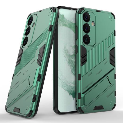 GOLDEN MASK Compatible With Samsung Galaxy S24 Plus Punk Case Anti Protection (Green)