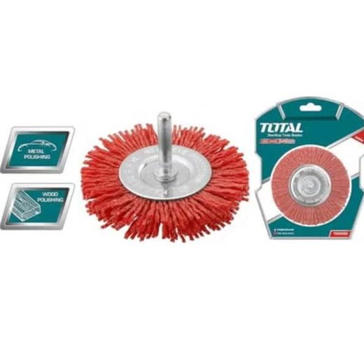 TOTAL 4" Round Nylon Brush for Chainsaw