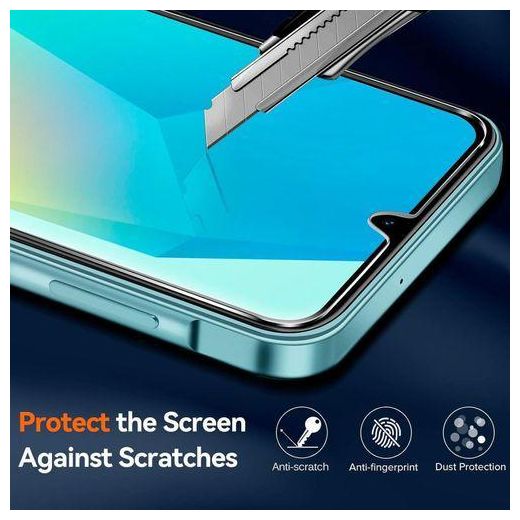 Generic Samsung Galaxy A16 4G/5G Case, with 2 Tempered Glass Screen Protector, Enhanced Lens Protection, Transparent Shockproof Slim Case, Clear - image 2