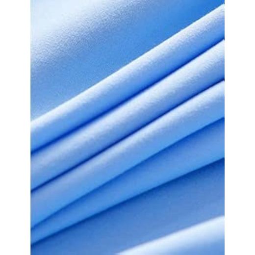 L'Antique 4-piece Microfiber Sheet Set, 160 Cm, Baby Blue - image 3