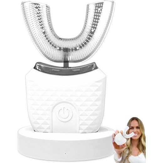 Plan A Ultrasonic electric toothbrush, 360° U-shaped automatic toothbrush for adults, full mouth whitening toothbrush, waterproof