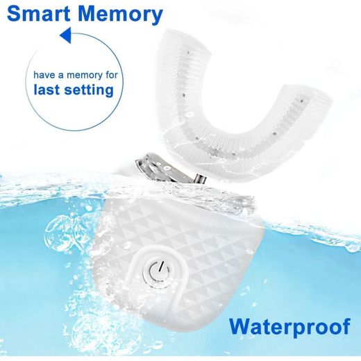 Plan A Ultrasonic electric toothbrush, 360° U-shaped automatic toothbrush for adults, full mouth whitening toothbrush, waterproof - image 3