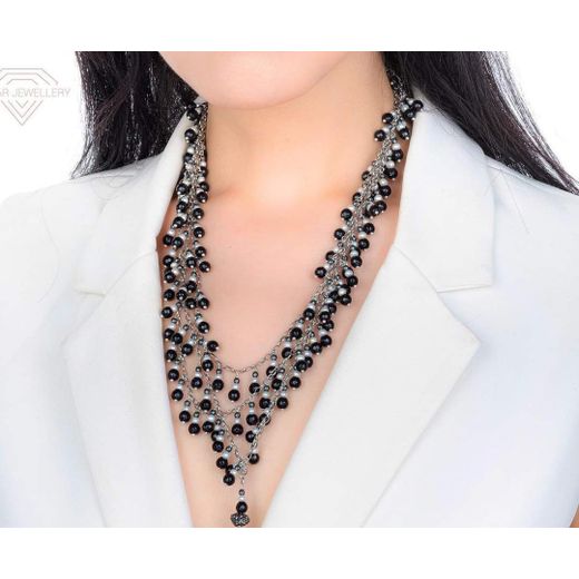 Generic Long Necklace For Women Of Louly And Hematite