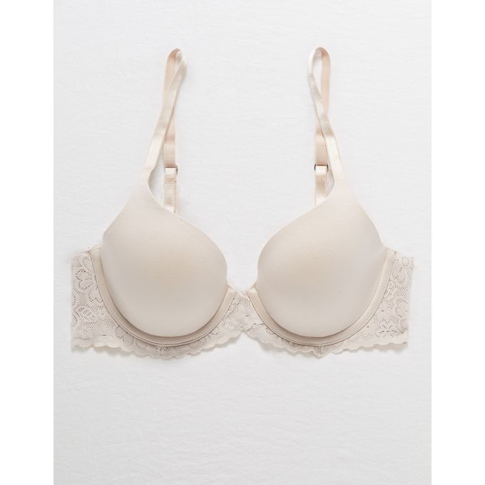 Aerie Real Sunnie Full Coverage Lightly Lined Bra Soft Satin Best