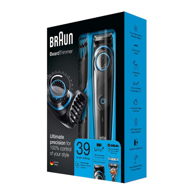 Braun Bt5040 Beard Trimmer With Precision Dial 2 Combs Gillette Fusion5 Proglide Razor Best Price Online Jumia Egypt