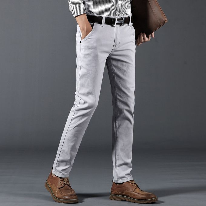 Buy Mens Light Grey Stretch Chino – Blakely Clothing EU