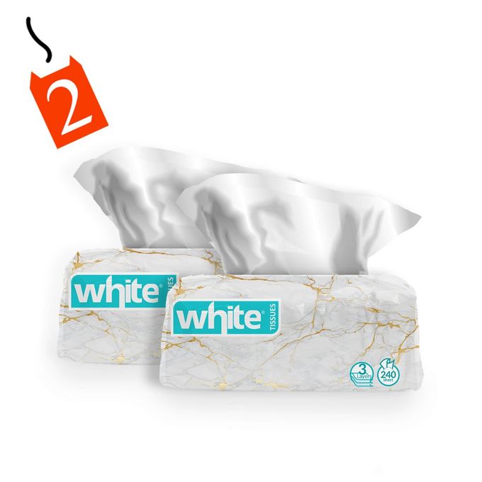 White فليكسي فوط ايدي 240م 3 طبقة-عرض 2×1