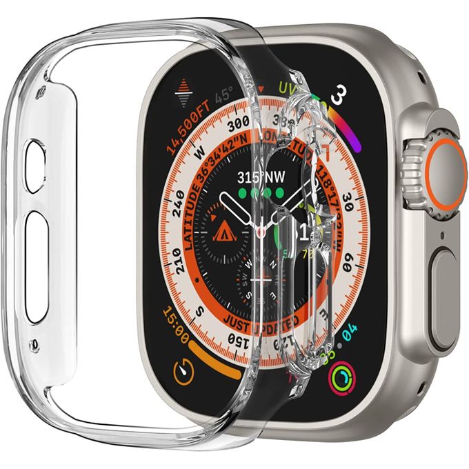 Watch Ultra 49mm Transparent Silicone Frame Case - Screen Not Covered