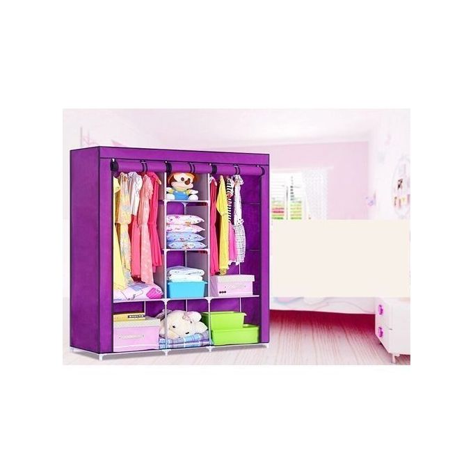 Shop Gallopers Portable Clothes Storage Closet With 8 Shelves And