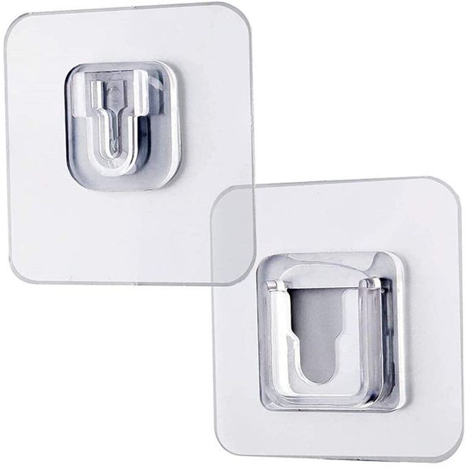 Generic Double-sided Adhesive Wall Hooks Hanger Strong Transparent