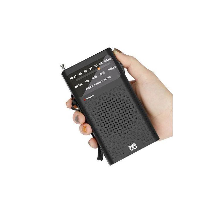 Generic Full Band FMAM Analog Radio Pocket Portable Radio Clock Tuning ...