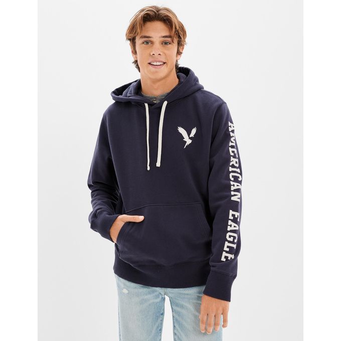 American Eagle Super Soft Fleece Graphic Hoodie Best Price